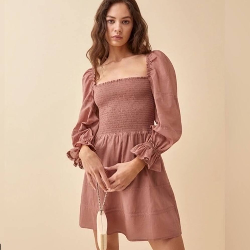 Reformation Dunes Dress (Praline)